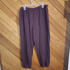 Barefoot Dreams Malibu Collection Mauve Purple 1X Comfy Sweatpants